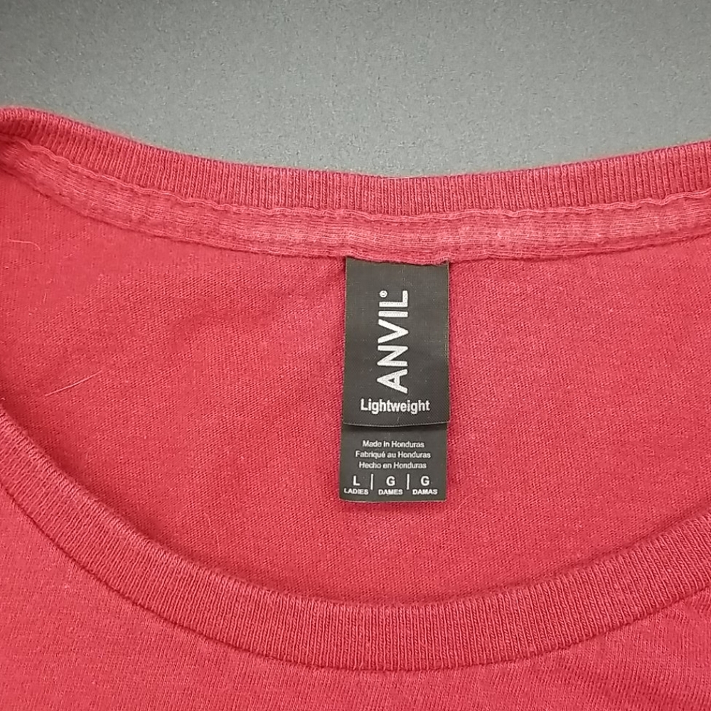 Anvil Lightweight Large Red "Stand for the Flag, Kneel for the Fallen" T-shirt - Picture 6 of 6